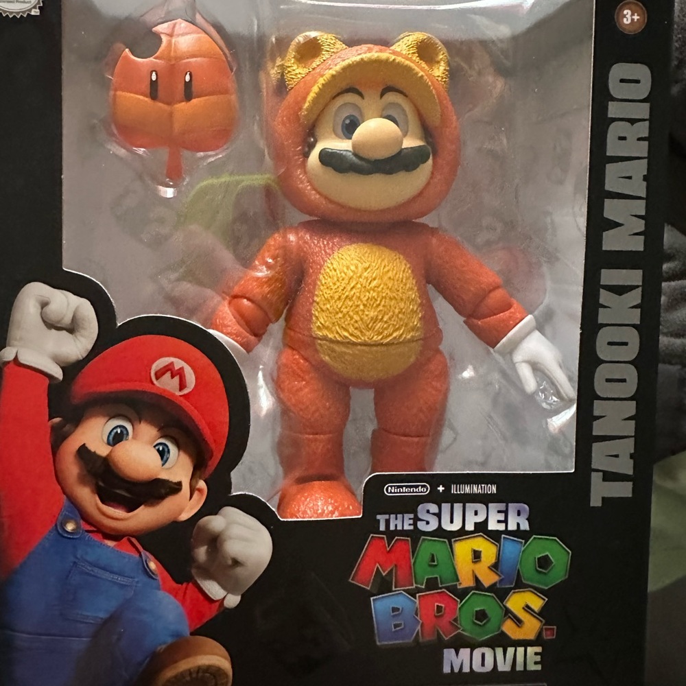 Super Mario Bros Movie 5 Inch Tanooki Figure